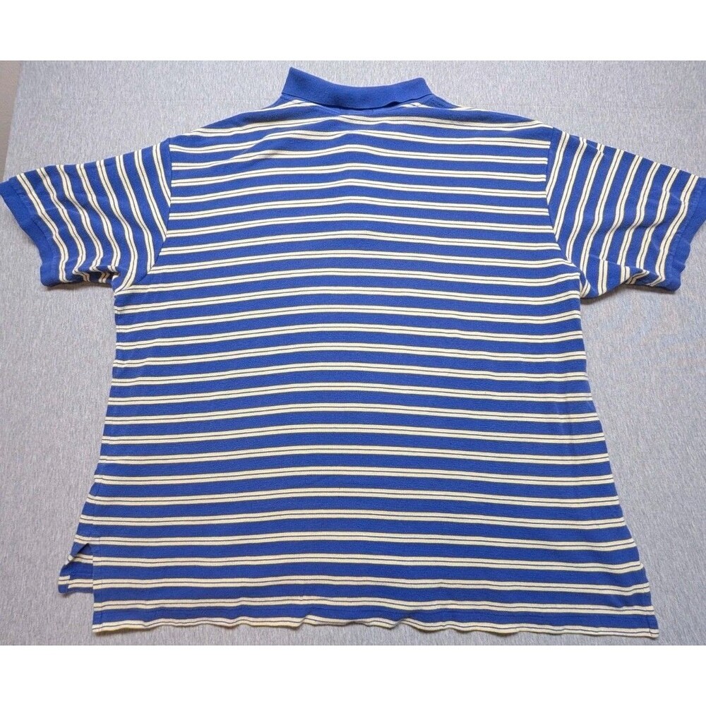 Polo Ralph Lauren Men Polo Shirt Size 3XB PIMA COTTON PERU  Blue Yellow - Picture 10 of 10